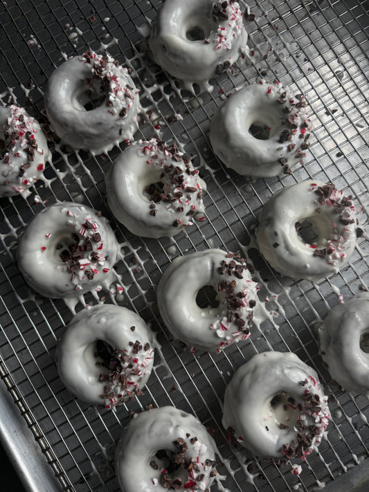 Peppermint Mocha Donuts