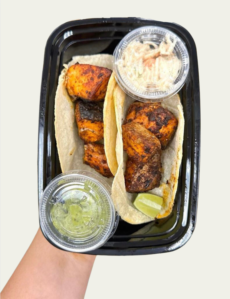 Chili Lime Salmon Tacos