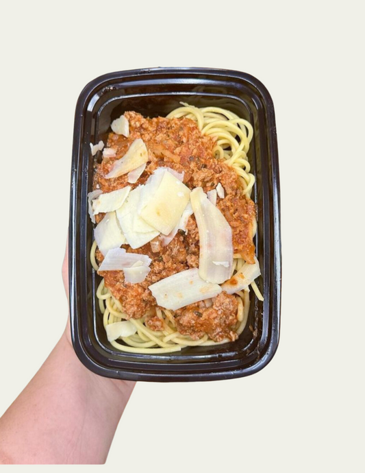 Turkey Bolognese with Spaghetti Squash and Pasta