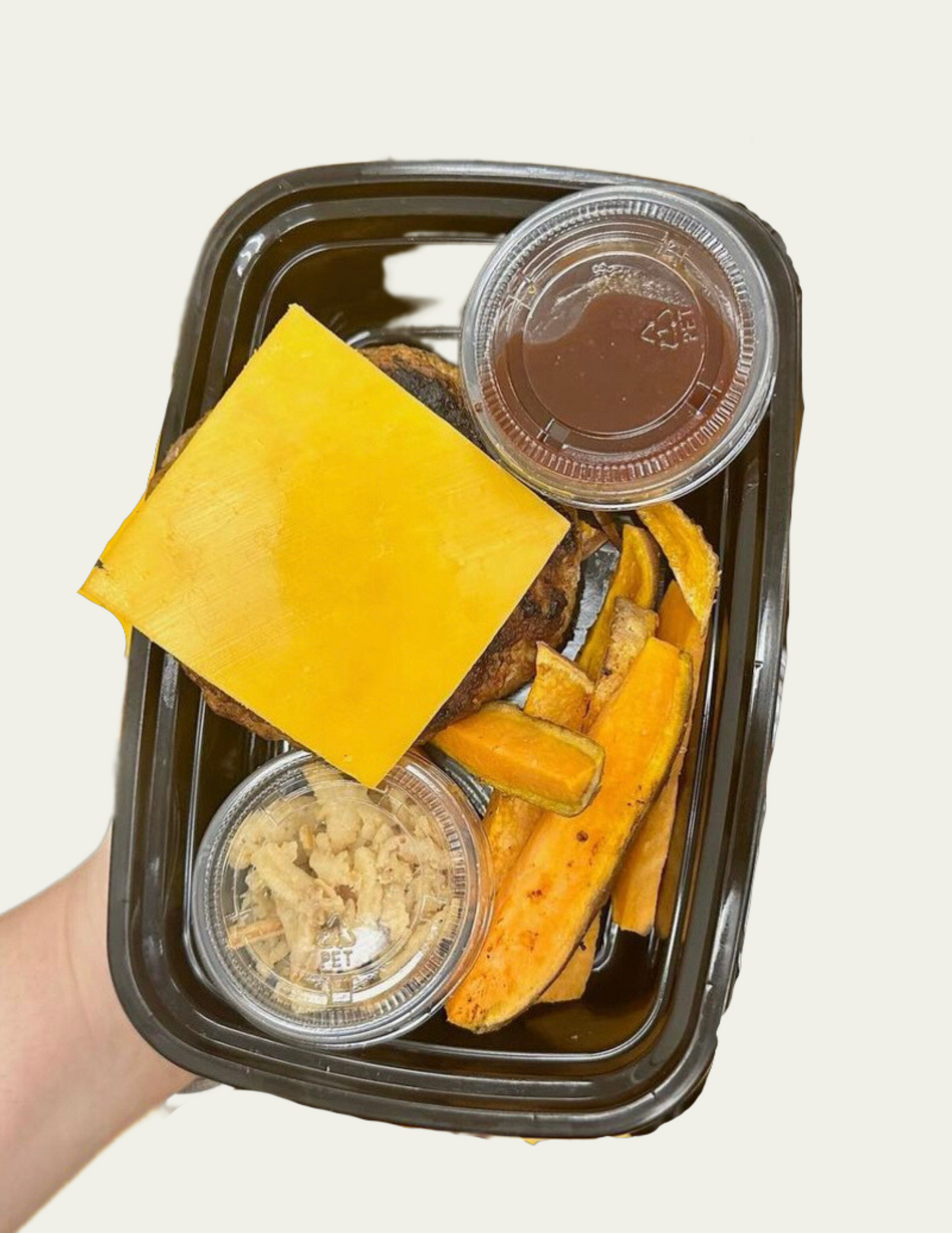 BBQ Turkey Burger with Sweet Potato Fries