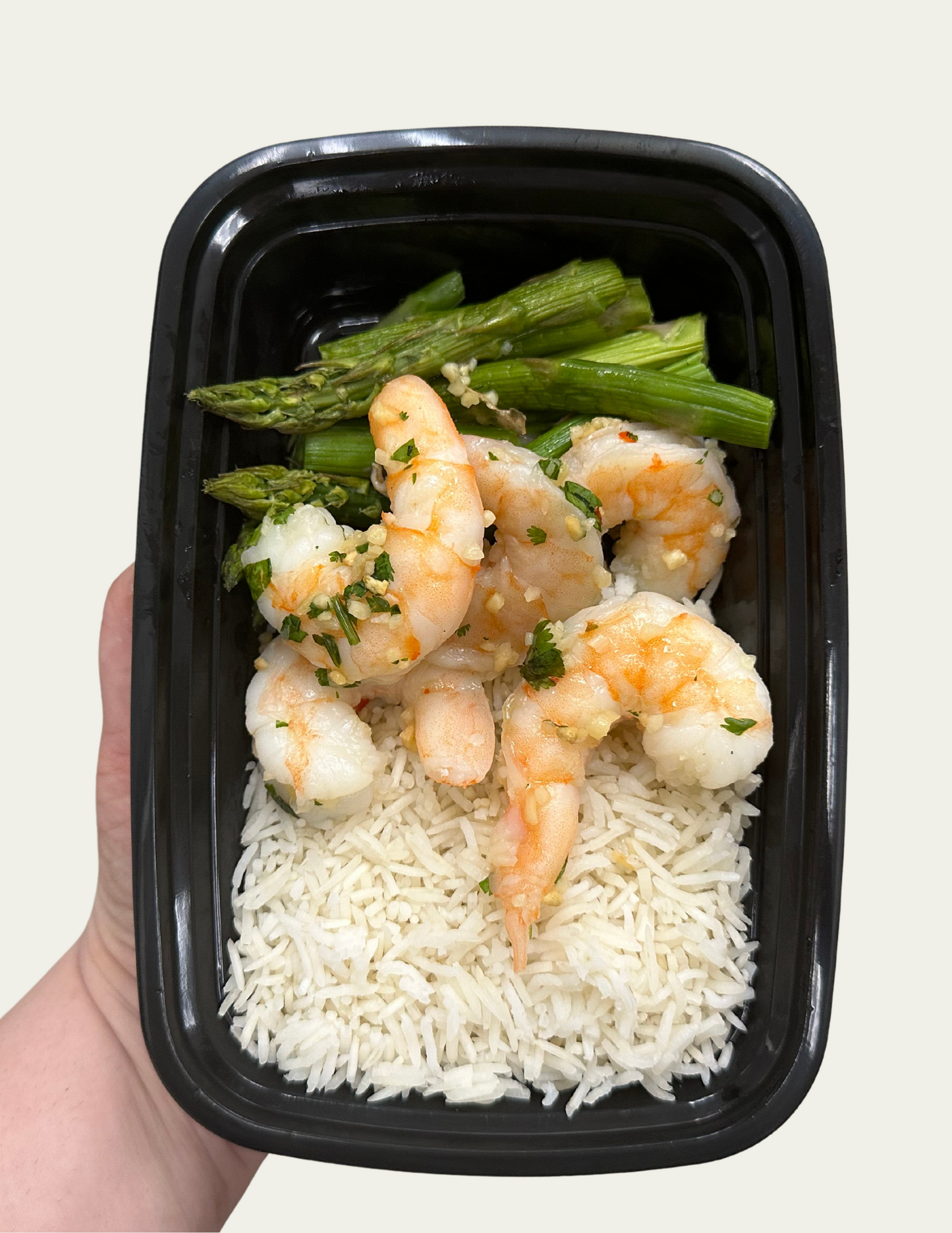 Grilled Shrimp with Asparagus and Jasmine Rice